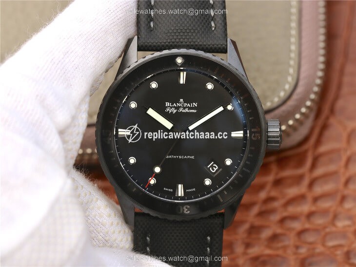 Blancpain Fifty Fathoms Bathyscaphe 5000-0130-B52-B GF Factory Black Ceramic Blancpain Fifty Fathoms Bathyscaphe 5000-0130-B52-B GF Factory Black Ceramic