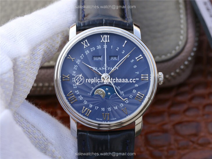 Blancpain Villeret 6654-1529-55B OM Factory V2 Blue Dial Blancpain Villeret 6654-1529-55B OM Factory V2 Blue Dial