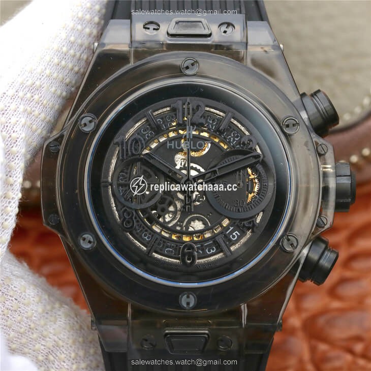 Hublot Big Bang 411.JX.4802.RT Black Case Black Strap Hublot Big Bang 411.JX.4802.RT Black Case Black Strap