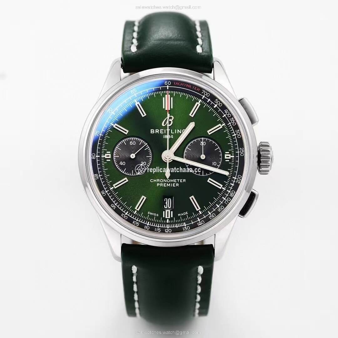 Breitling Premier B01 Chronograph AB0118A11L1X1 GF Factory V2 Green Dial Breitling Premier B01 Chronograph AB0118A11L1X1 GF Factory V2 Green Dial