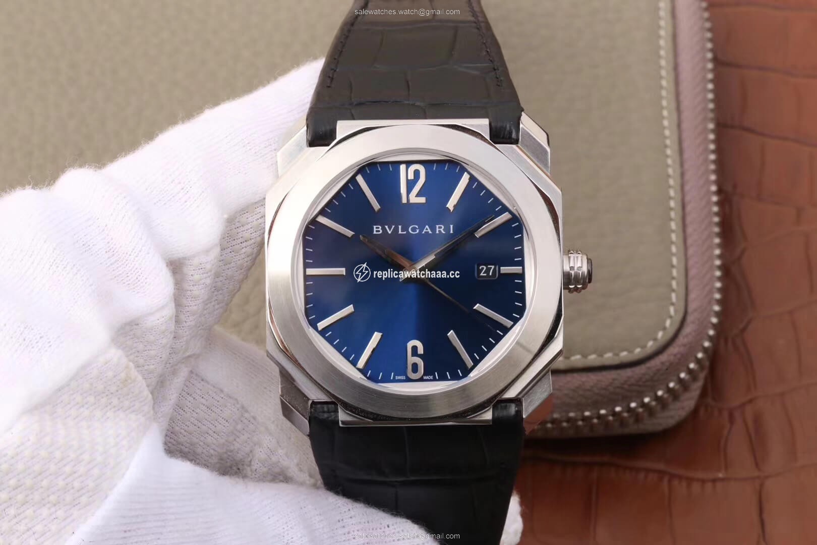 Bvlgari Octo 102429 BGO38C3SLD Dark Blue Dial Bvlgari Octo 102429 BGO38C3SLD Dark Blue Dial
