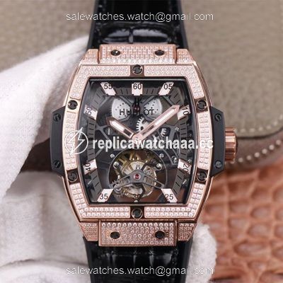 Hublot Masterpiece Tourbillon 906.OX.0123.VR.AES13 JB Factory Rose Gold Diamond Hublot Masterpiece Tourbillon 906.OX.0123.VR.AES13 JB Factory Rose Gold Diamond