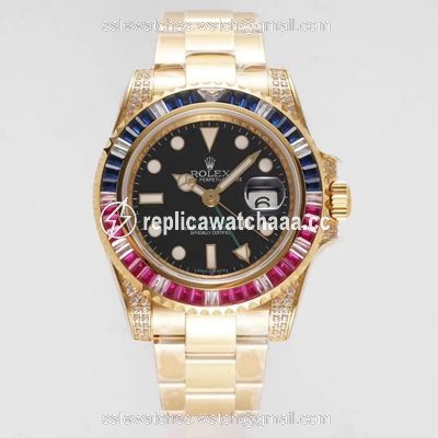 Rolex GMT Master II 116758 SAru-78208 ROF Factory Black Dial Rolex GMT Master II 116758 SAru-78208 ROF Factory Black Dial