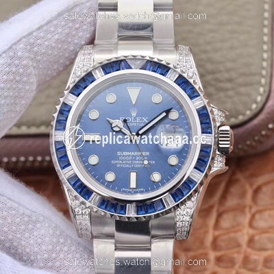 Rolex Submariner Date 116619LB Diamond Customized Edition GS Factory Blue Dial Rolex Submariner Date 116619LB Diamond Customized Edition GS Factory Blue Dial