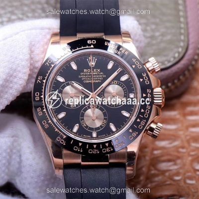 Rolex Daytona M116515LN-0017 Noob Factory Black Dial 4130 Movement Rolex Daytona M116515LN-0017 Noob Factory Black Dial 4130 Movement