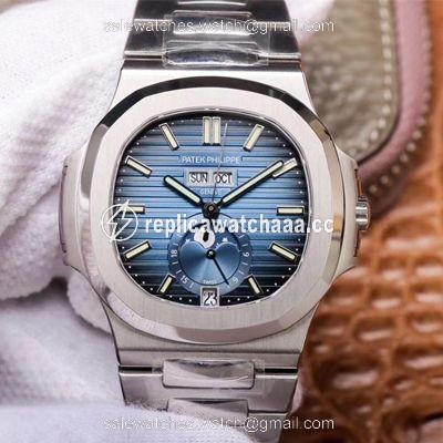 PF Factory Patek Philippe Nautilus 5726/1A-014 Moonphase Blue Gradient Black Dial PF Factory Patek Philippe Nautilus 5726/1A-014 Moonphase Blue Gradient Black Dial