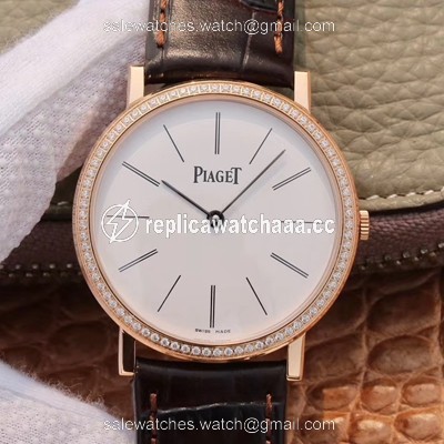 Piaget Altiplano Mecanique P10584 G0A36125 MKS Factory Rose Gold Diamond Bezel Piaget Altiplano Mecanique P10584 G0A36125 MKS Factory Rose Gold Diamond Bezel