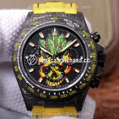 Rolex Daytona Cosmos Chronograph Carbon Fiber Edition Color Skull Dial Rolex Daytona Cosmos Chronograph Carbon Fiber Edition Color Skull Dial
