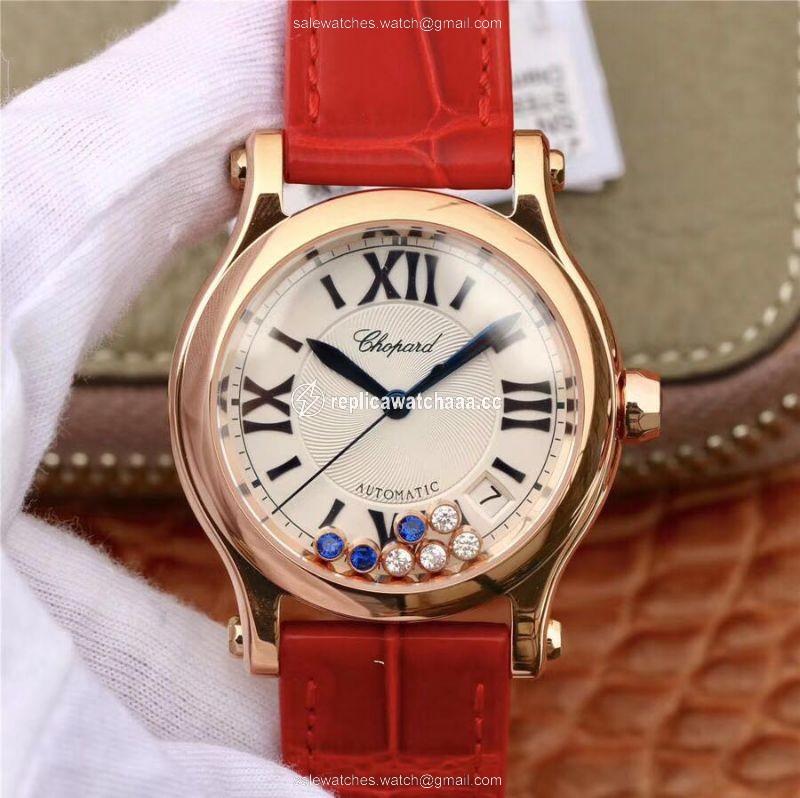 Chopard Happy Sport 36MM Automatic Rose Gold Diamonds YF Factory 274808-5001 Rad Chopard Happy Sport 36MM Automatic Rose Gold Diamonds YF Factory 274808-5001 Rad