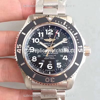 Breitling Superocean II 44MM A17392D7/BD68/162A GF Factory Deep Blue Dial Breitling Superocean II 44MM A17392D7/BD68/162A GF Factory Deep Blue Dial