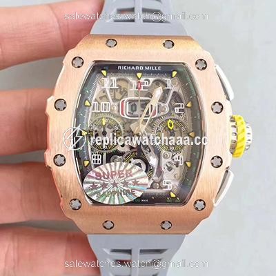 Richard Mille RM011 Felipe Massa Chronograph KV Factory Rose Gold Skeleton Dial Richard Mille RM011 Felipe Massa Chronograph KV Factory Rose Gold Skeleton Dial