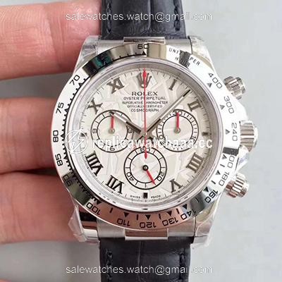 Rolex Daytona Cosmograph 116520 JH Factory Black Leather Strap Rolex Daytona Cosmograph 116520 JH Factory Black Leather Strap
