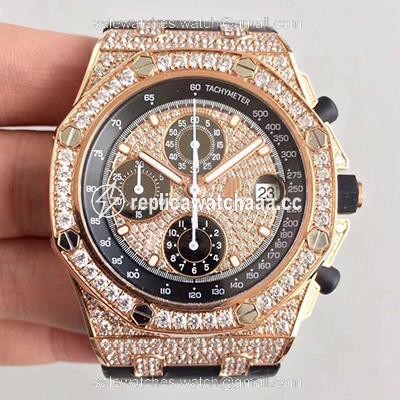 Audemars Piguet Royal Oak Offshore 26067OR.ZZ.D002CR.01 JF Factory V3 Diamond Dial Audemars Piguet Royal Oak Offshore 26067OR.ZZ.D002CR.01 JF Factory V3 Diamond Dial