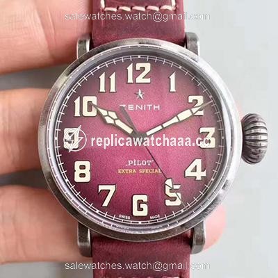 Zenith Pilot Type 20 Extra Special Ton Up 45MM 11.2430.679.21.C801 XF Factory Purple Dial Zenith Pilot Type 20 Extra Special Ton Up 45MM 11.2430.679.21.C801 XF Factory Purple Dial