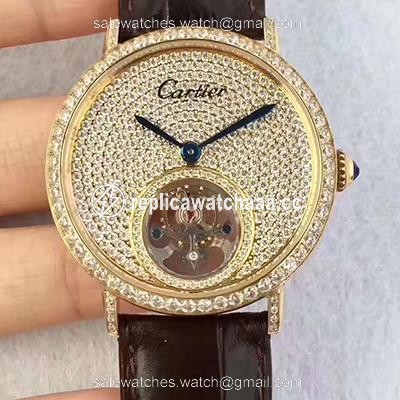 Cartier Rotonde Tourbillon Diamonds Dial Cartier Rotonde Tourbillon Diamonds Dial