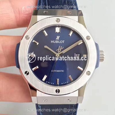 Hublot Classic Fusion Titanium Blue 511.NX.7170.LR JJ Factory Blue Dial Hublot Classic Fusion Titanium Blue 511.NX.7170.LR JJ Factory Blue Dial