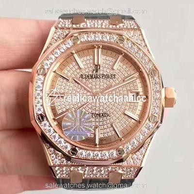 Audemars Piguet Royal Oak 15450 JF Factory Rose Gold Diamond Dial Audemars Piguet Royal Oak 15450 JF Factory Rose Gold Diamond Dial