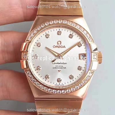 Omega Constellation 123.25.38.21.52.001 38MM 3S Factory Rhodium Dial Omega Constellation 123.25.38.21.52.001 38MM 3S Factory Rhodium Dial