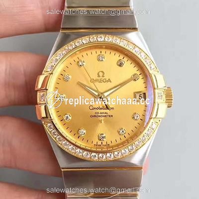 Omega Constellation 123.55.38.21.58.001 38MM 3S Factory Gold Dial Omega Constellation 123.55.38.21.58.001 38MM 3S Factory Gold Dial