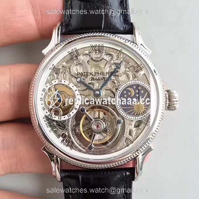 Patek Philippe Tourbillon Moonphase Silver Dial Patek Philippe Tourbillon Moonphase Silver Dial
