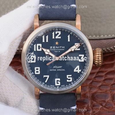 Zenith Pilot Type 20 Extra Special 29.2430.679.21.C753 XF Factory Blue Dial Zenith Pilot Type 20 Extra Special 29.2430.679.21.C753 XF Factory Blue Dial