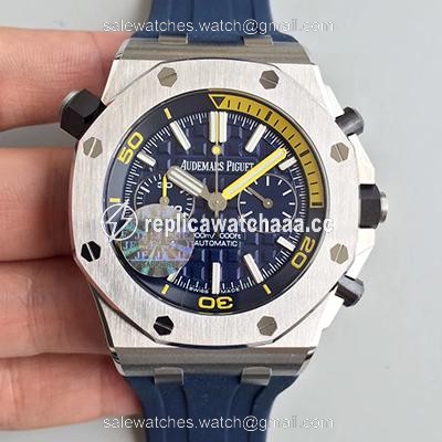 Audemars Piguet Royal Oak Offshore Diver Chronograph 26703ST.OO.A027CA.01 JF Factory Blue Dial Audemars Piguet Royal Oak Offshore Diver Chronograph 26703ST.OO.A027CA.01 JF Factory Blue Dial