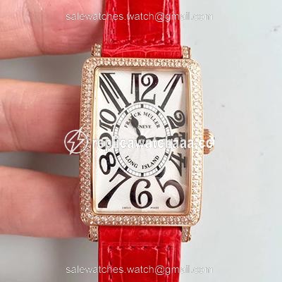 Franck Muller Ladies Long Island 1952 952 QZ D CD GF Factory Silver Dial Franck Muller Ladies Long Island 1952 952 QZ D CD GF Factory Silver Dial
