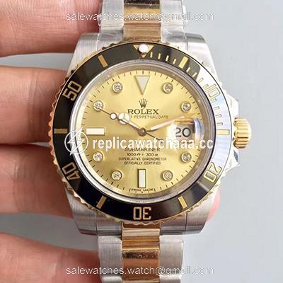 Rolex Submariner Date 116613LN 2018 Noob Factory V8 Champagne Dial Rolex Submariner Date 116613LN 2018 Noob Factory V8 Champagne Dial