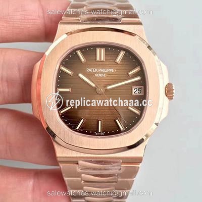 Patek Philippe Nautilus 5711/1R-001 PF Factory Rose Gold Chocolate Dial Patek Philippe Nautilus 5711/1R-001 PF Factory Rose Gold Chocolate Dial