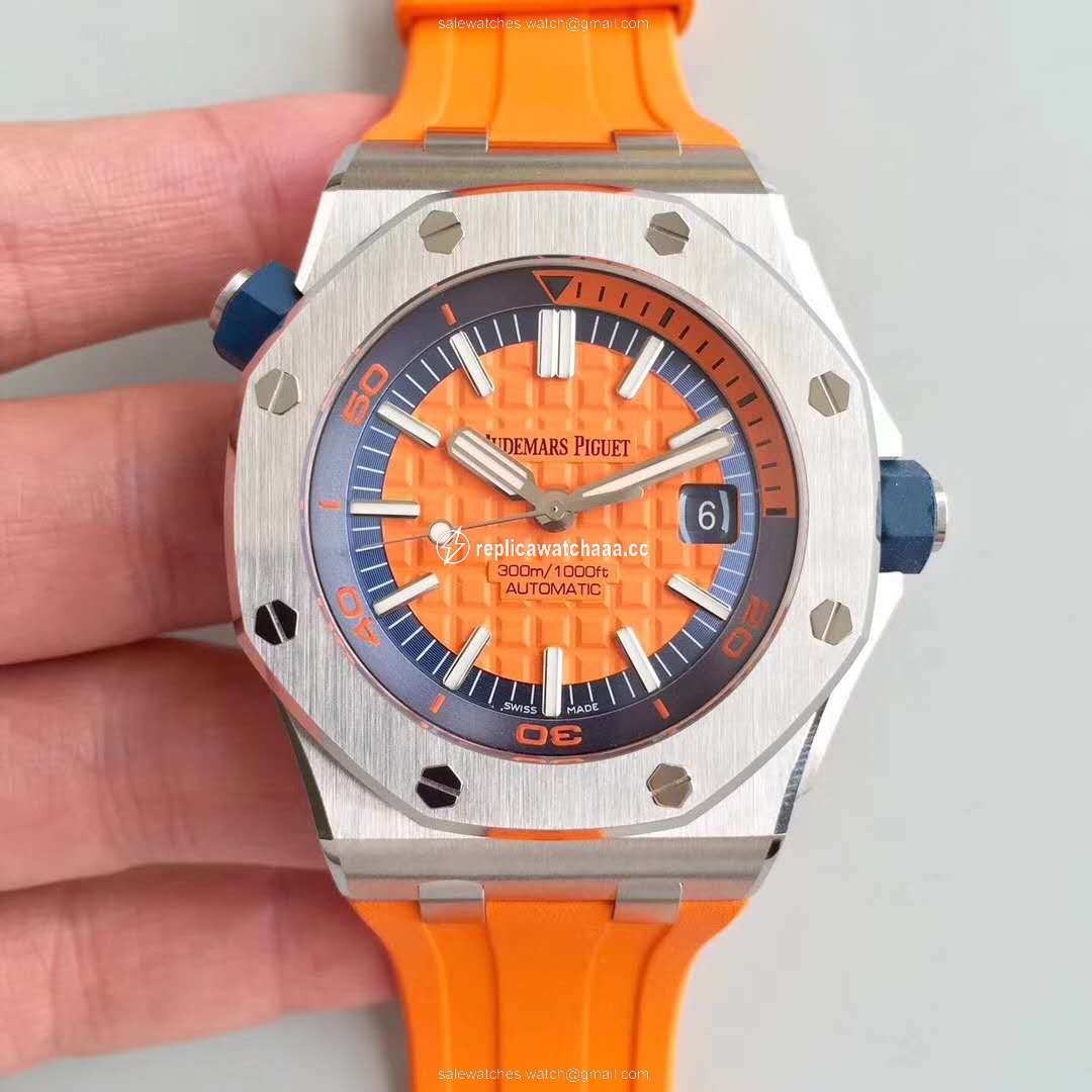 Audemars Piguet Royal Oak Offshore Diver 15710ST.OO.A070CA.01 JF Factory V3 Orange Dial Audemars Piguet Royal Oak Offshore Diver 15710ST.OO.A070CA.01 JF Factory V3 Orange Dial