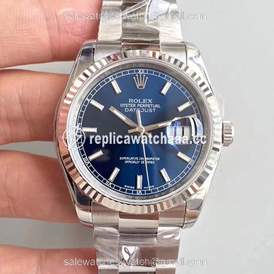 Rolex Datejust 116234 36mm AR Factory V2 Blue Dial Rolex Datejust 116234 36mm AR Factory V2 Blue Dial