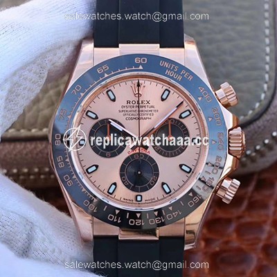 Rolex Daytona Cosmograph 116515LN Noob Factory Rose Gold Dial Rolex Daytona Cosmograph 116515LN Noob Factory Rose Gold Dial