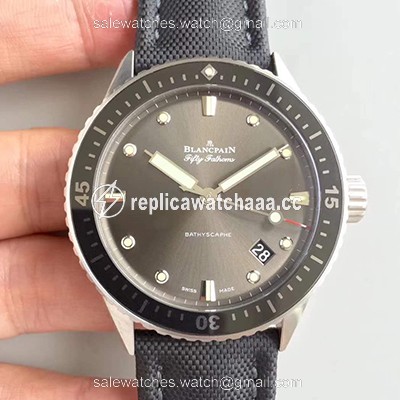 Blancpain Fifty Fathoms Bathyscaphe 5000-1110-B52A ZF Factory Meteor Grey Dial Blancpain Fifty Fathoms Bathyscaphe 5000-1110-B52A ZF Factory Meteor Grey Dial