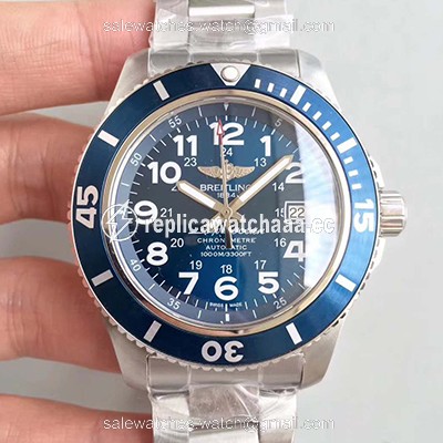 Breitling Superocean II 44MM A17392D8/C910-162A GF Factory Blue Dial Breitling Superocean II 44MM A17392D8/C910-162A GF Factory Blue Dial