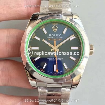 Rolex Milgauss 116400GV AR Factory Blue Dial Rolex Milgauss 116400GV AR Factory Blue Dial