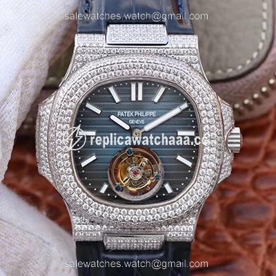 Patek Philippe Nautilus Jumbo 5711 Tourbillon Blue Dial R8 Factory Patek Philippe Nautilus Jumbo 5711 Tourbillon Blue Dial R8 Factory
