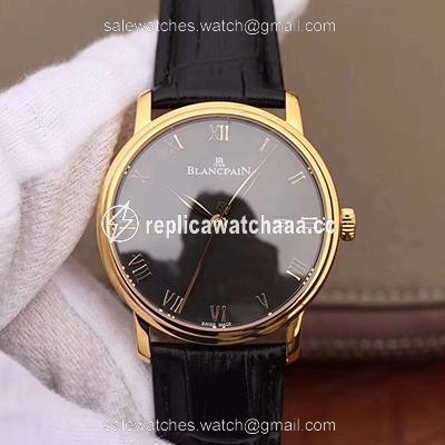 Blancpain Villeret Ultraplate 6651-1127-55B ZF Factory Black Dial Blancpain Villeret Ultraplate 6651-1127-55B ZF Factory Black Dial