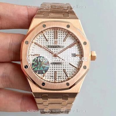 Audemars Piguet Royal Oak 15450 Rose Gold JF Factory V5 Silver Dial Audemars Piguet Royal Oak 15450 Rose Gold JF Factory V5 Silver Dial