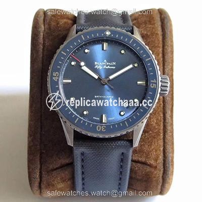 Blancpain Fifty Fathoms Bathyscaphe 5000-0240-O52A ZF Factory Blue Dial Blancpain Fifty Fathoms Bathyscaphe 5000-0240-O52A ZF Factory Blue Dial
