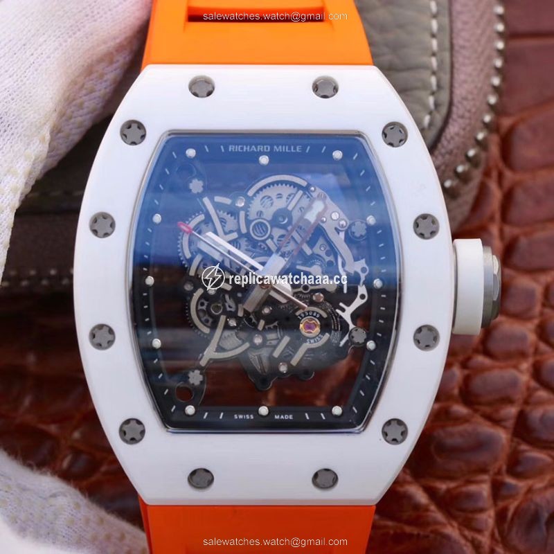 Richard Mille RM055 Skeleton Dial Orange Strap KV Factory V2 Richard Mille RM055 Skeleton Dial Orange Strap KV Factory V2