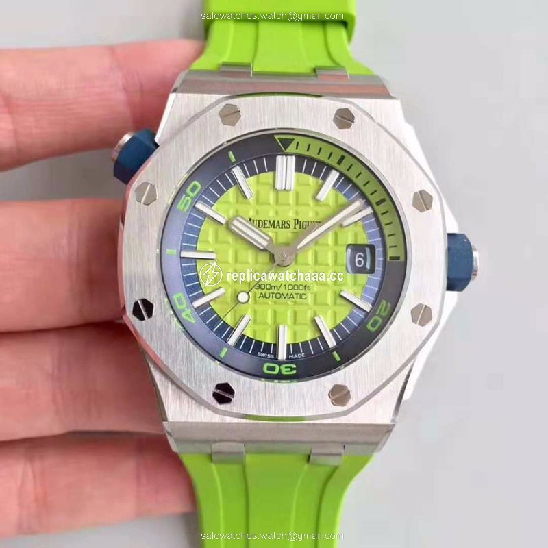 Audemars Piguet Royal Oak Offshore Diver 15710ST.OO.A038CA.01 JF Factory Green Dial Audemars Piguet Royal Oak Offshore Diver 15710ST.OO.A038CA.01 JF Factory Green Dial