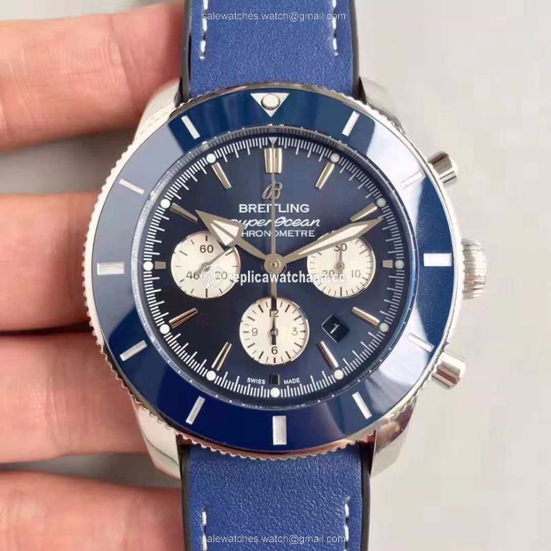 Breitling Superocean Heritage II Chronograph 44 AB0162161C1A1 GF Factory Blue Dial Breitling Superocean Heritage II Chronograph 44 AB0162161C1A1 GF Factory Blue Dial