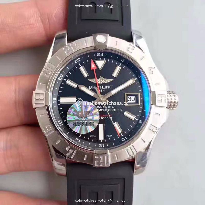 Breitling Avenger II GMT A3239011/BC35/152S GF Factory Black Dial Breitling Avenger II GMT A3239011/BC35/152S GF Factory Black Dial