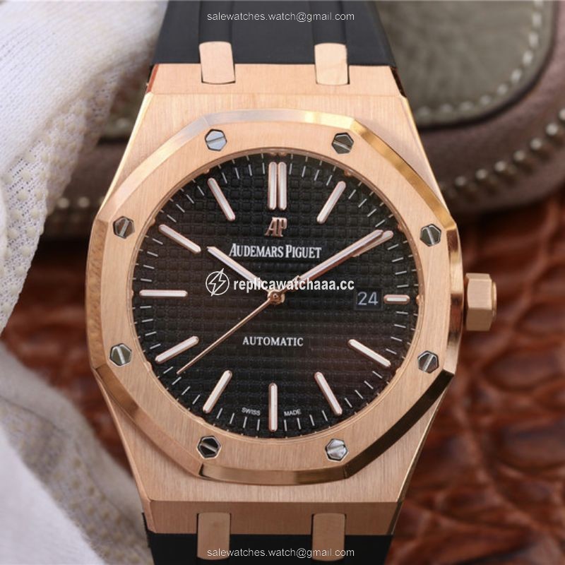 Audemars Piguet Royal Oak 15400OR.OO.D002CR.01 JF Factory Black Dial Audemars Piguet Royal Oak 15400OR.OO.D002CR.01 JF Factory Black Dial
