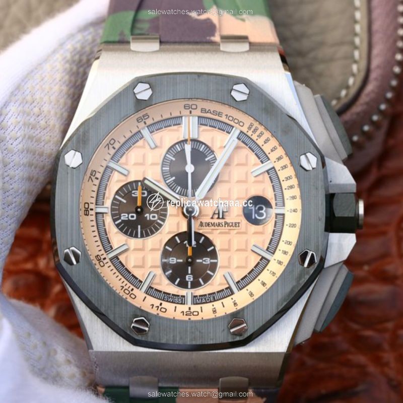 Audemars Piguet Royal Oak Offshore 44MM 26400SO.OO.A054CA.01 JF Factory Beige Dial Audemars Piguet Royal Oak Offshore 44MM 26400SO.OO.A054CA.01 JF Factory Beige Dial