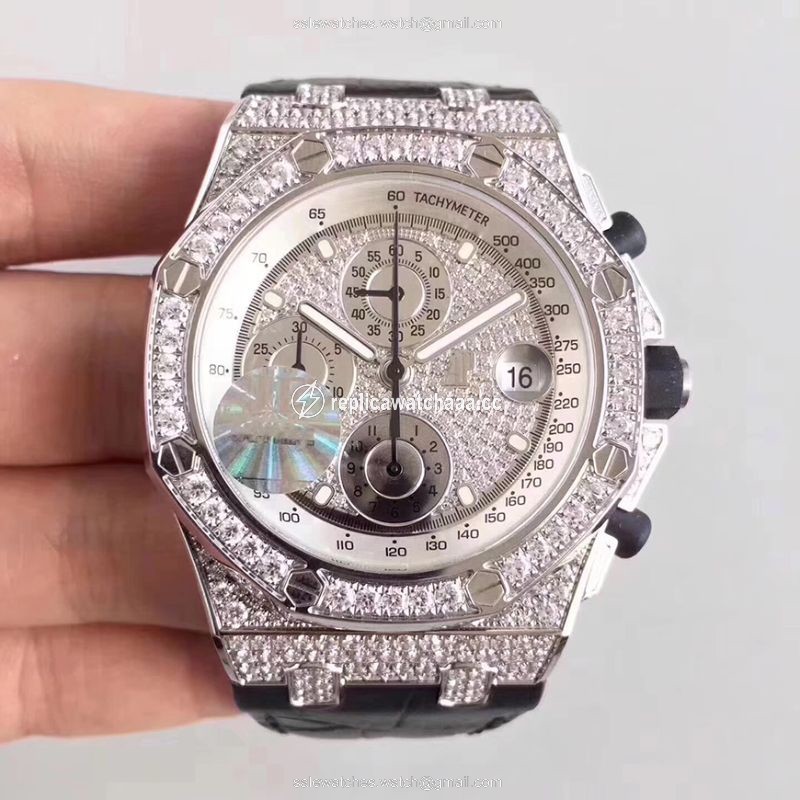 Audemars Piguet Royal Oak Offshore 26067BC.ZZ.D002CR.01 JF Factory Diamonds Dial Audemars Piguet Royal Oak Offshore 26067BC.ZZ.D002CR.01 JF Factory Diamonds Dial