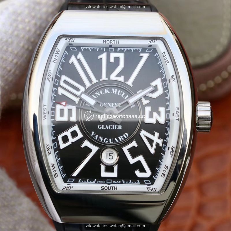 Franck Muller Vanguard V45-04 Black Leather Strap Black Dial Franck Muller Vanguard V45-04 Black Leather Strap Black Dial