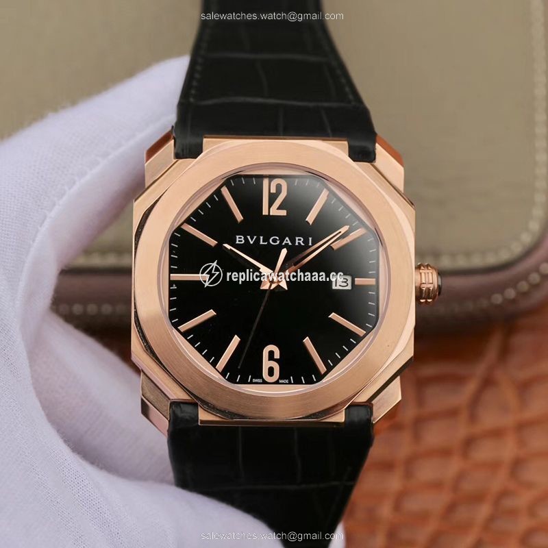 Bvlgari Octo Solotempo 102485 BG041BBSPGVD Black Dial Bvlgari Octo Solotempo 102485 BG041BBSPGVD Black Dial