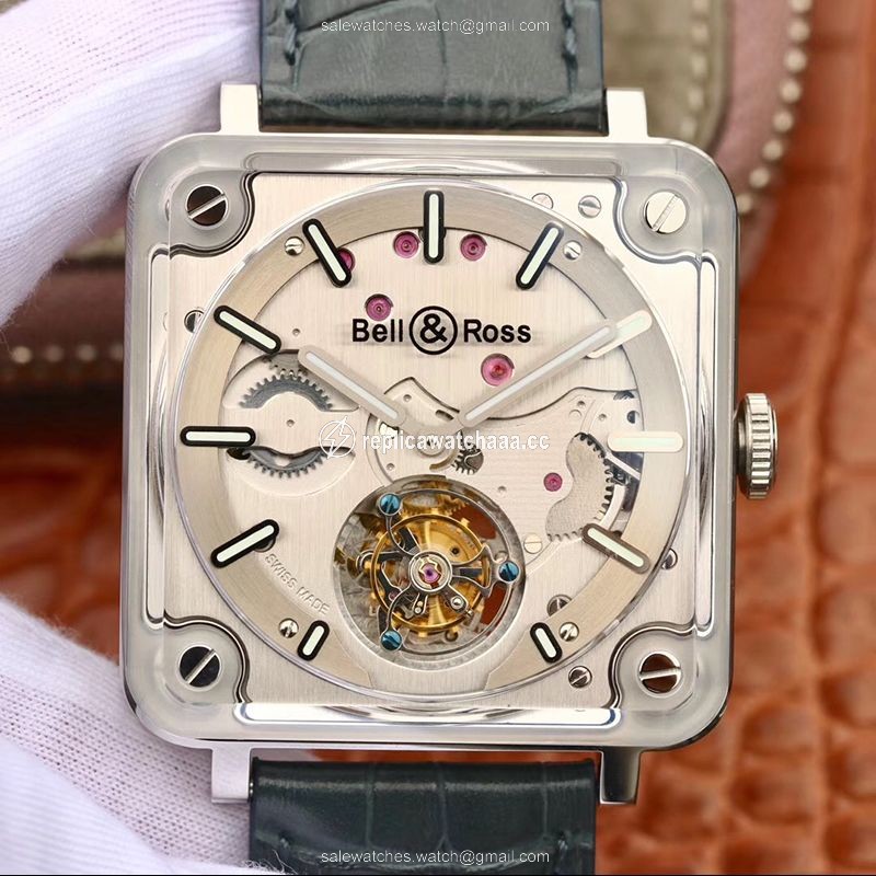 Bell Ross BR-X2 Tourbillon Stainless Steel Brushed Dial Bell Ross BR-X2 Tourbillon Stainless Steel Brushed Dial