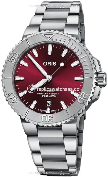 01 733 7766 4158-07 8 22 05PEB Cherry Oris Aquis Date 41.5mm Mens Watch 1 01 733 7766 4158-07 8 22 05PEB Cherry Oris Aquis Date 41.5mm Mens Watch 1
